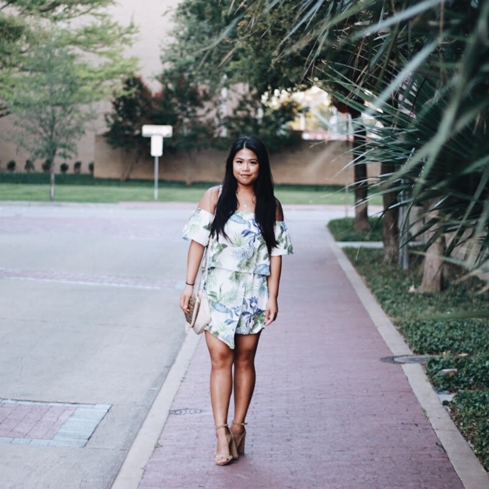 Boohoo Tropical Dress